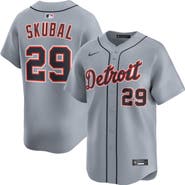 Nike Men's Nike Tarik Skubal Gray Detroit Tigers Road Limited Jersey