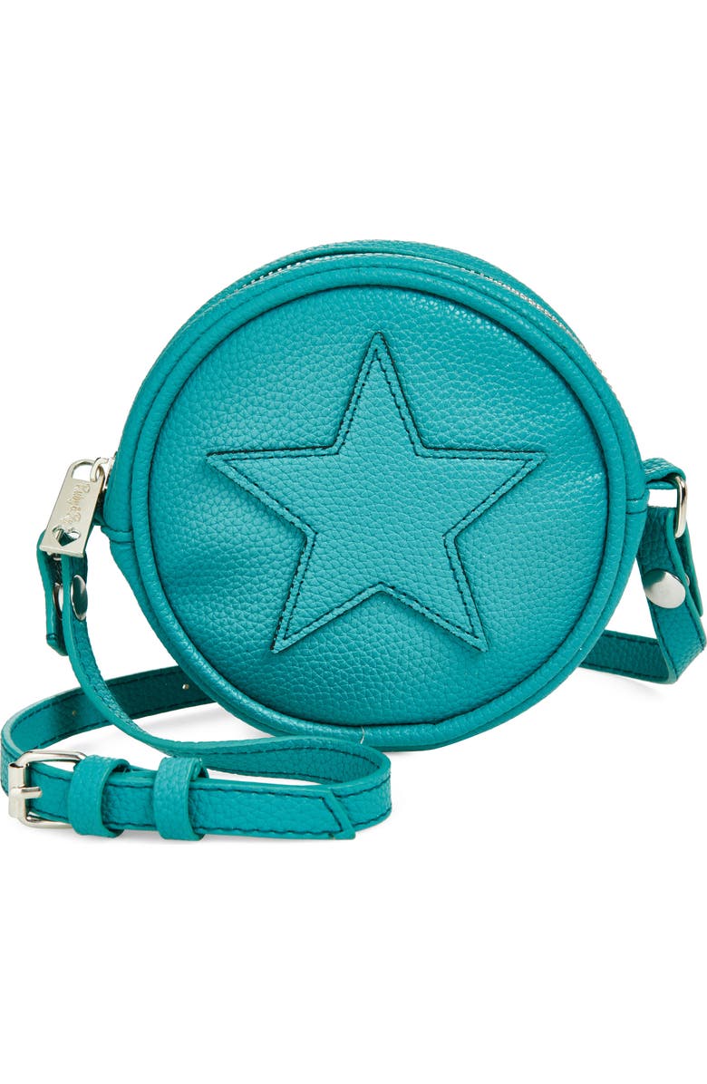Ruby
Ry Kids
Star Detail Round Shoulder Bag, Main, color, Teal