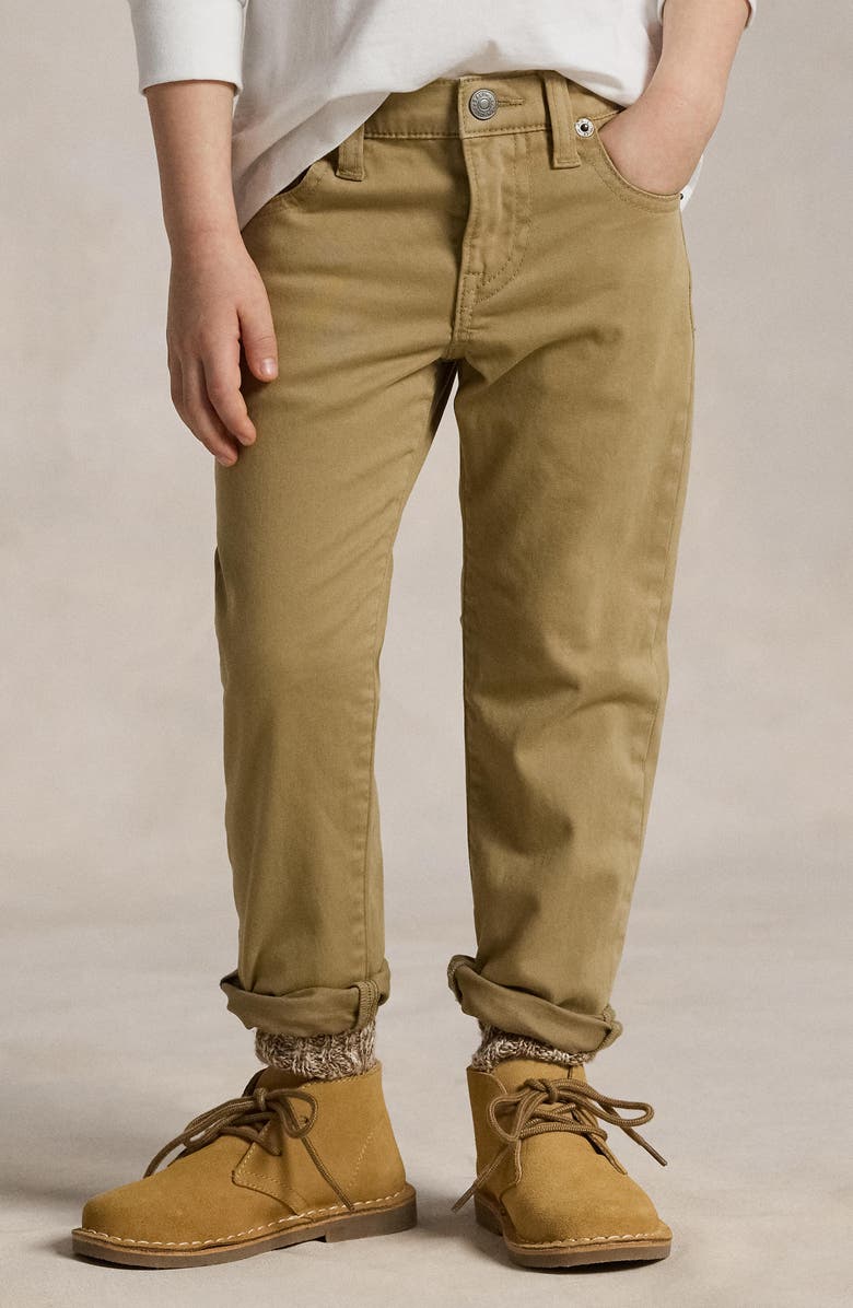 Polo Ralph Lauren Kids' Sullivan Slim Fit Five Pocket Pants, Alternate, color, Khaki
