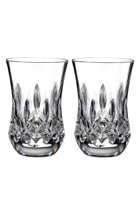 Lismore Connoisseur Set of 2 Lead Crystal Flared Sipping Tumblers