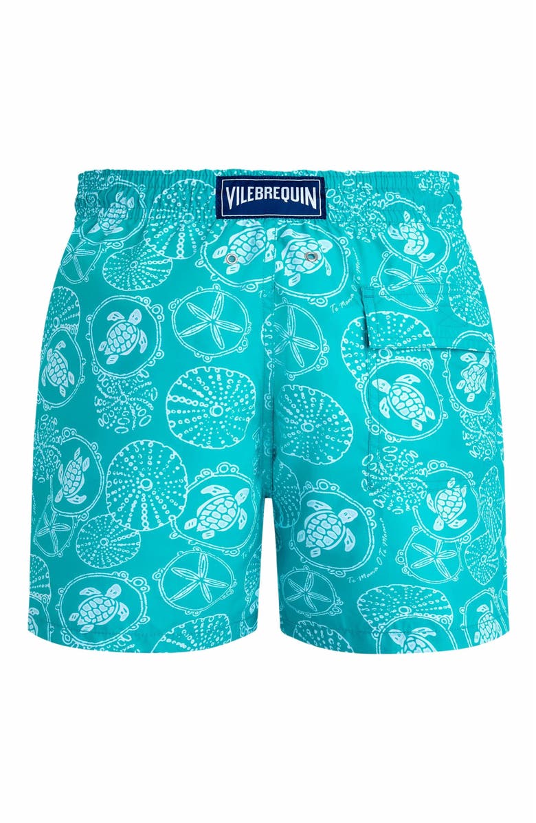 Vilebrequin Men's Bicolor Oursins Swim Trunks, Alternate, color, Vert Disco