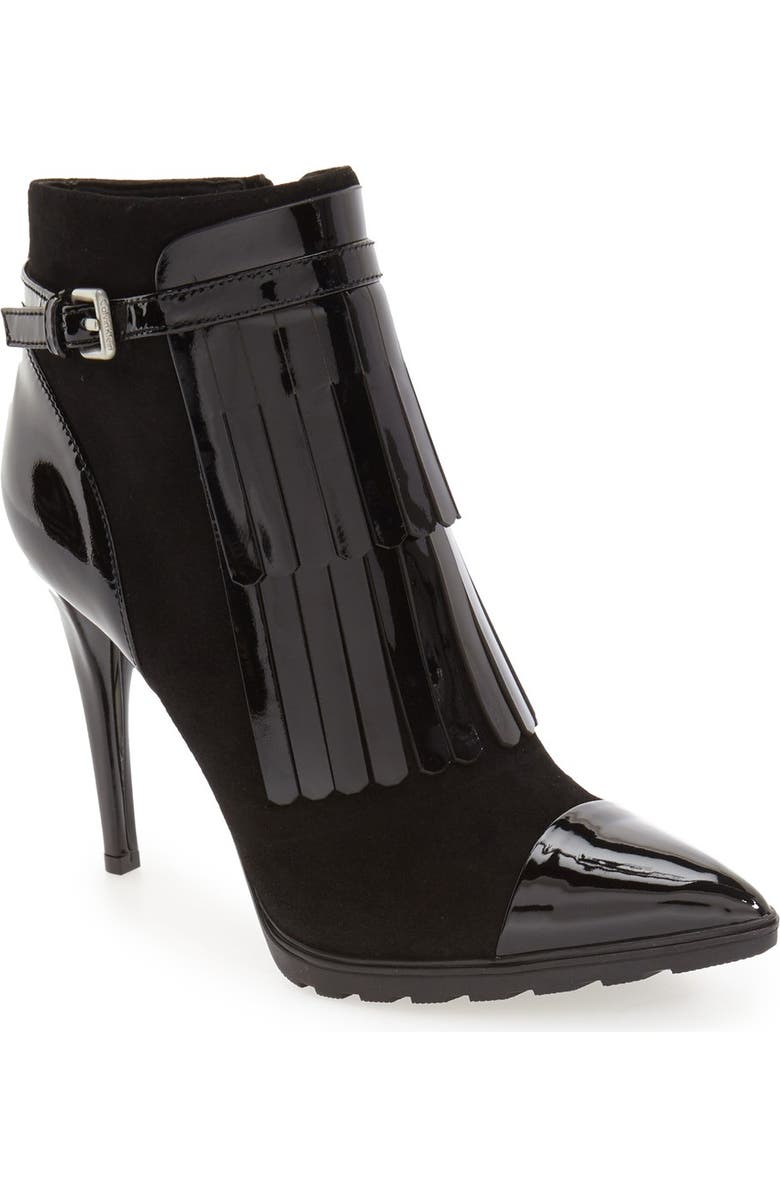 Calvin Klein 'Makena' Pointy Toe Kiltie Bootie, Main, color,