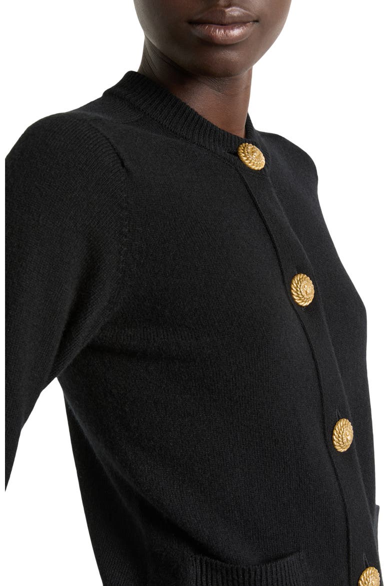 Eco-cashmere cardigan, Alternate, color, black
