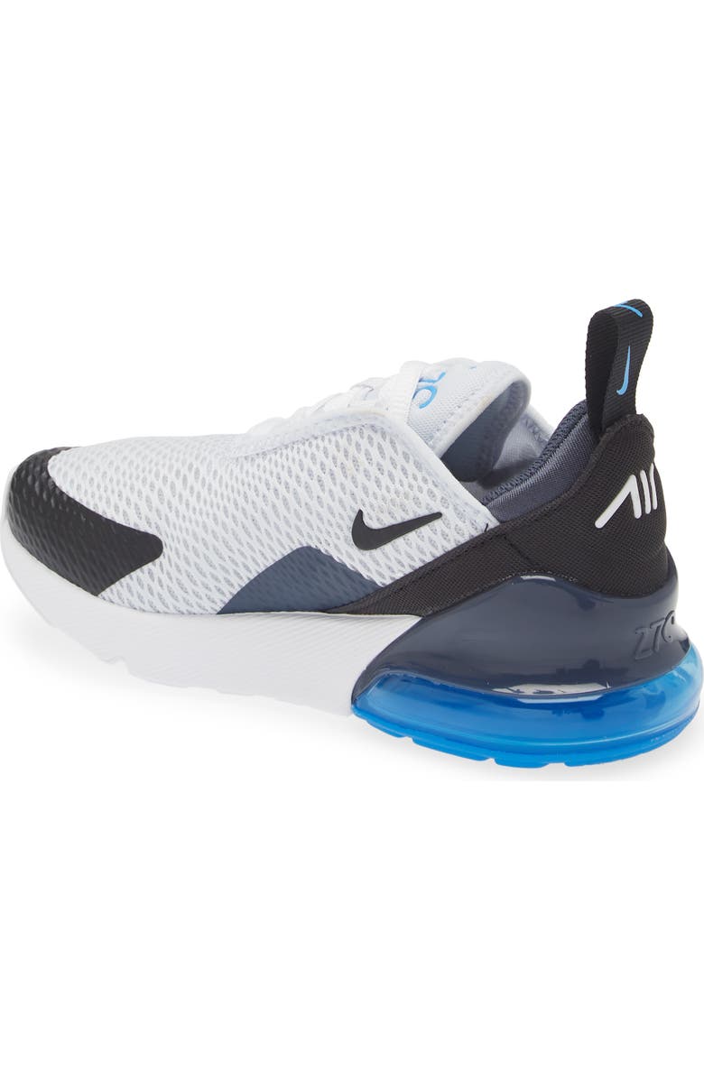 Nike Kids' Air Max 270 Sneaker, Alternate, color, Football Grey/ Black/ Blue