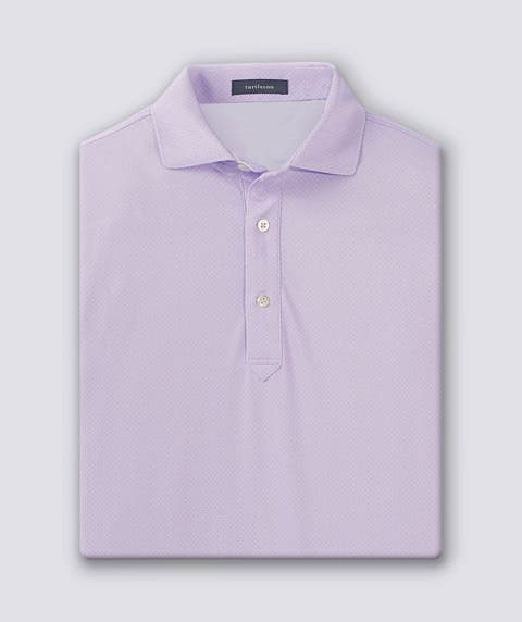 Clarence Mini Diamond Jacquard Performance Polo