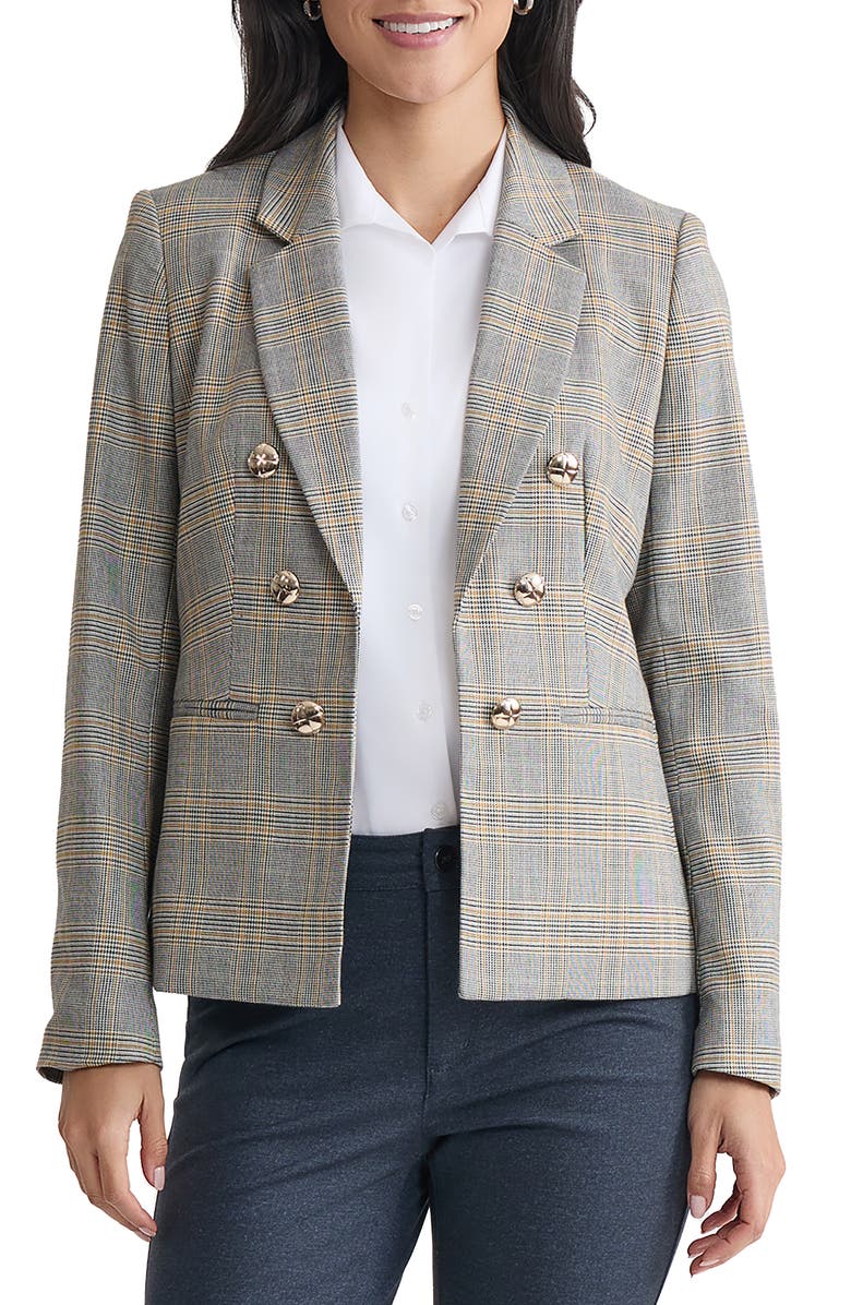 Jones New York Faux Double Breasted Blazer, Main, color,