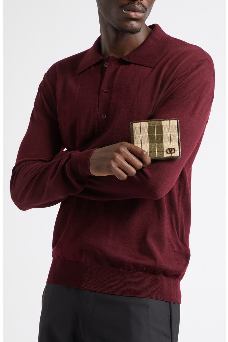 VLOGO Signature Bifold Canvas Wallet, Alternate, color, BROWN MULTI