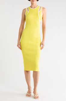 Longchamp Rib Bralette Top & Midi Dress Set