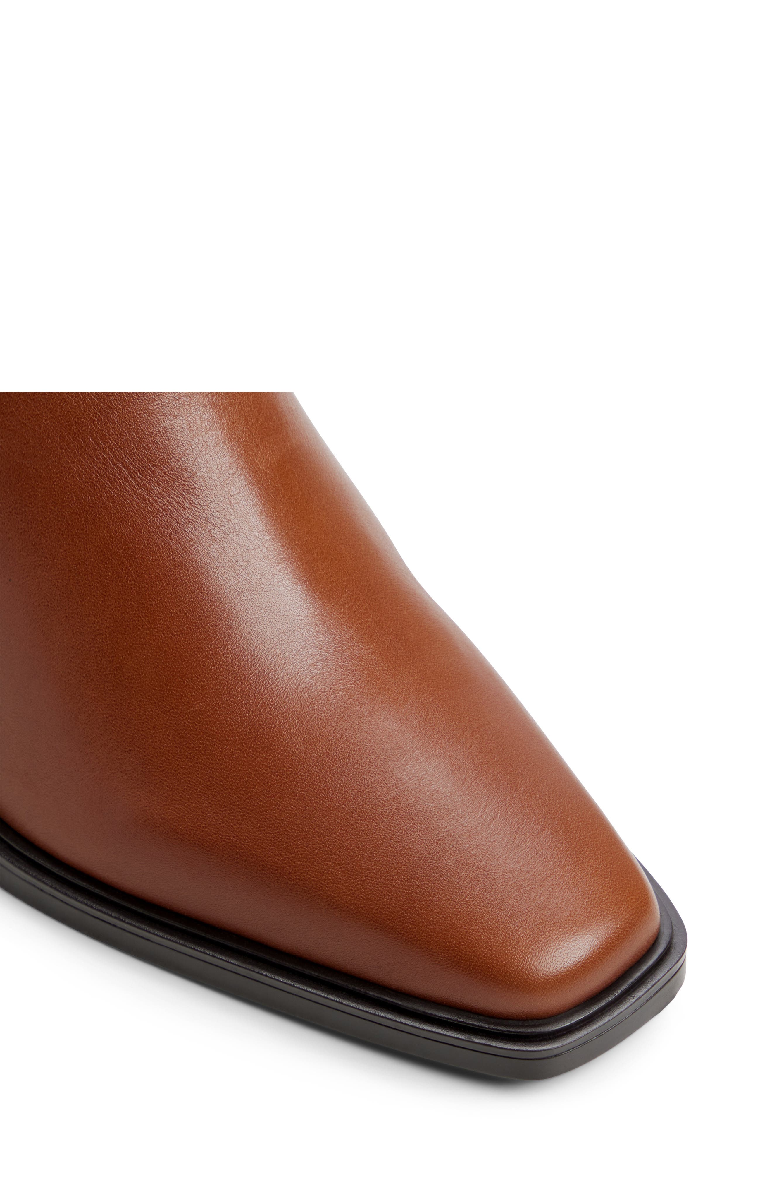 Ybiraweth Leather Bootie, Alternate, color, MEDIUM BROWN