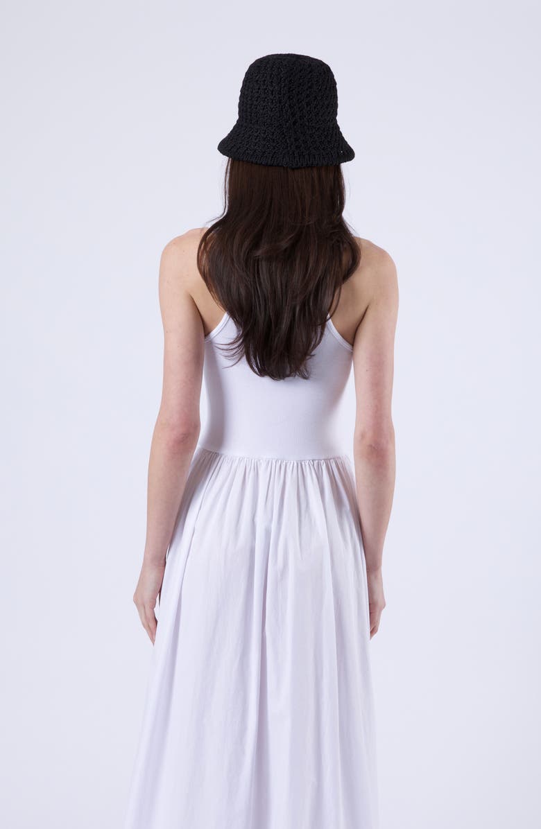Eugenia Kim Anais Straw Bucket Hat, Alternate, color, Black