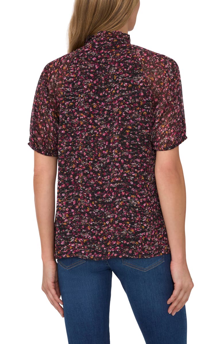 CeCe Floral Print Ruffle Top, Alternate, color, 