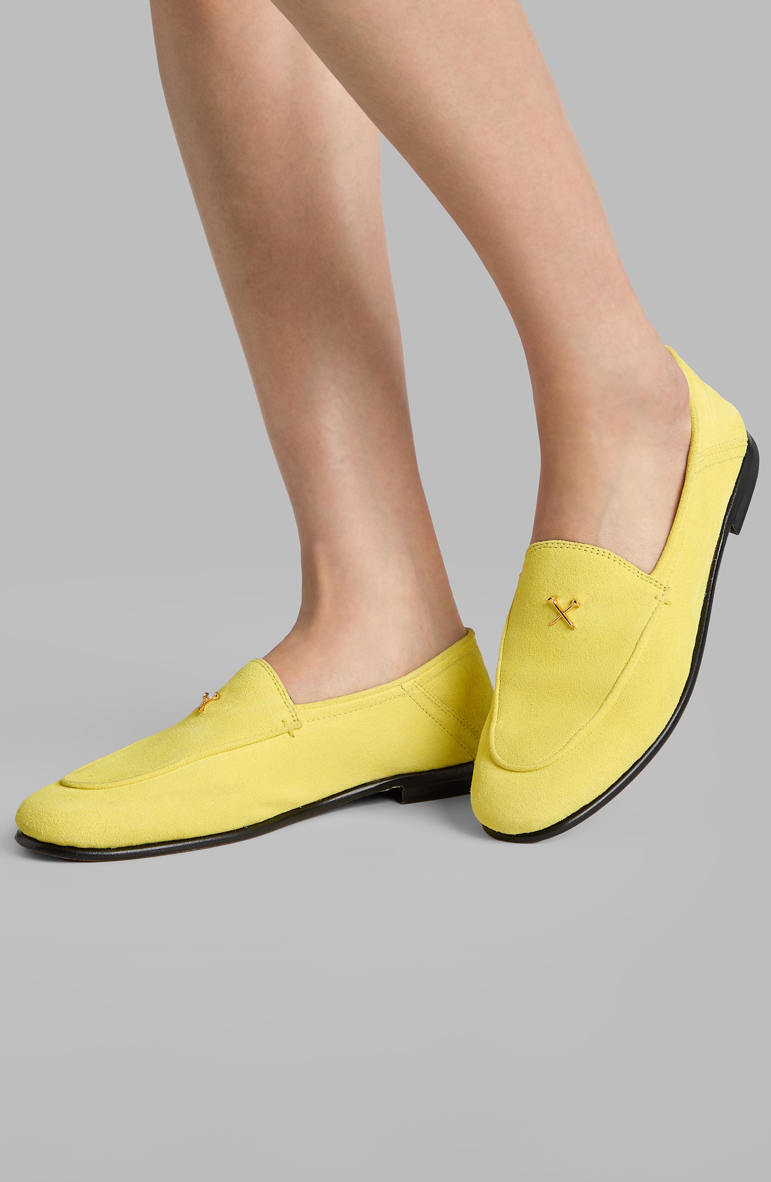 Metal Tees Suede Flex Loafer, Alternate, color, BLAZE