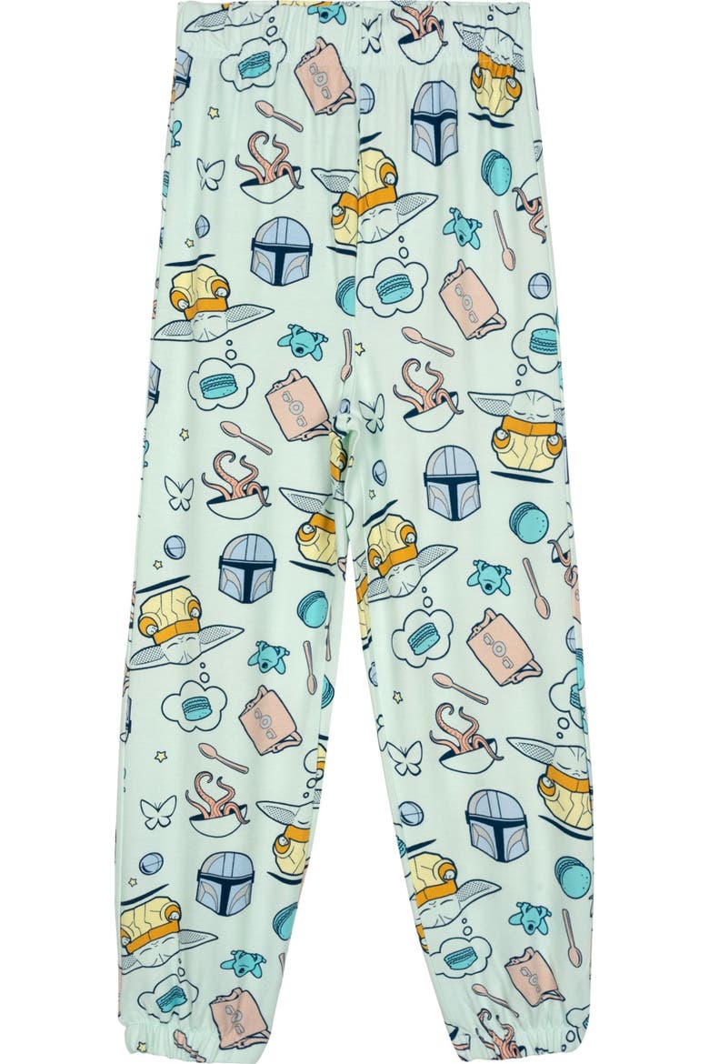 Loungewear 2-Piece Sweatshirt and Pants Set, Alternate, color, Light Mint Grogu