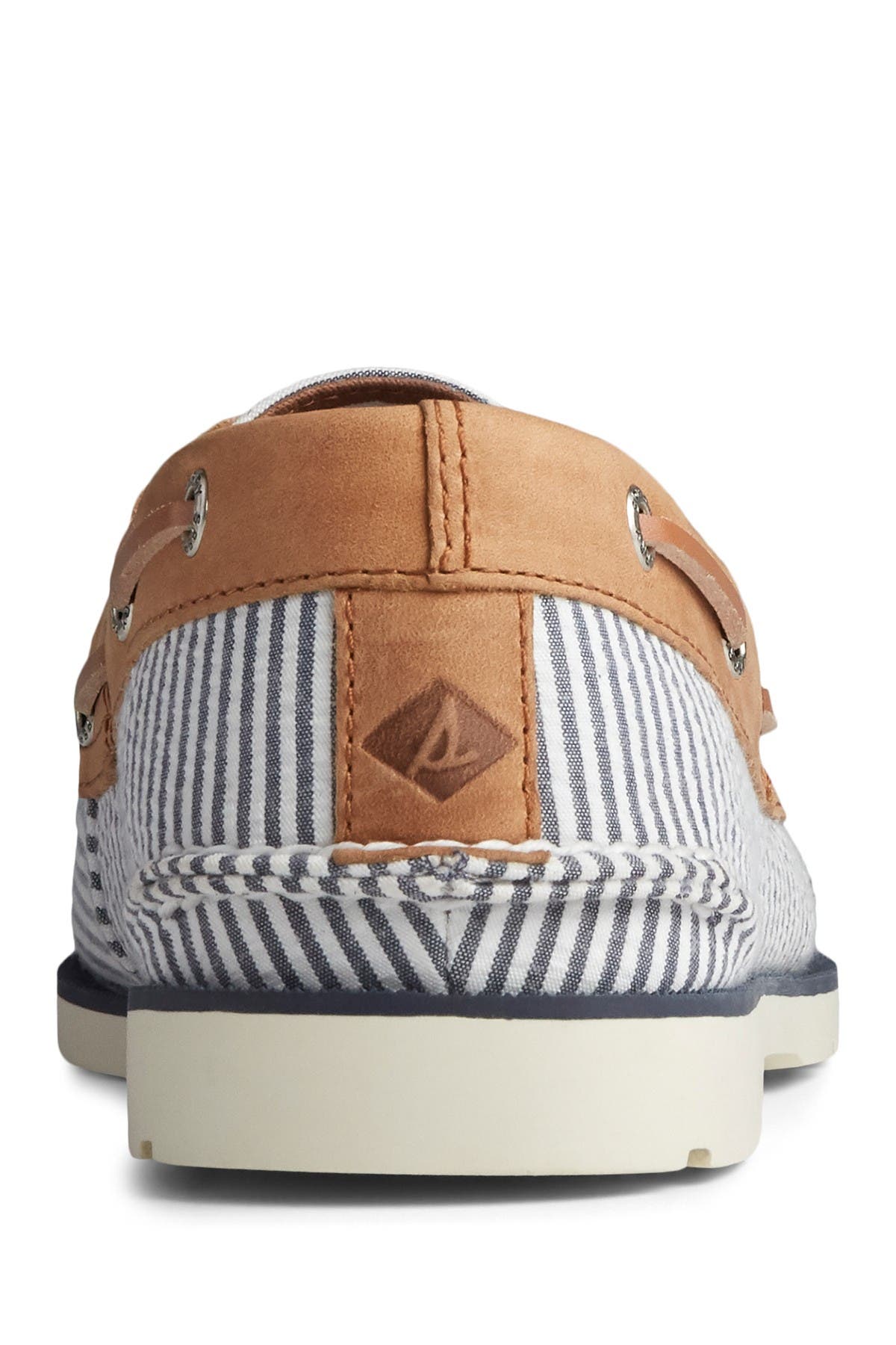 Sperry Leeward 2-Eye Seersucker Boat Shoe (Men) | Nordstromrack