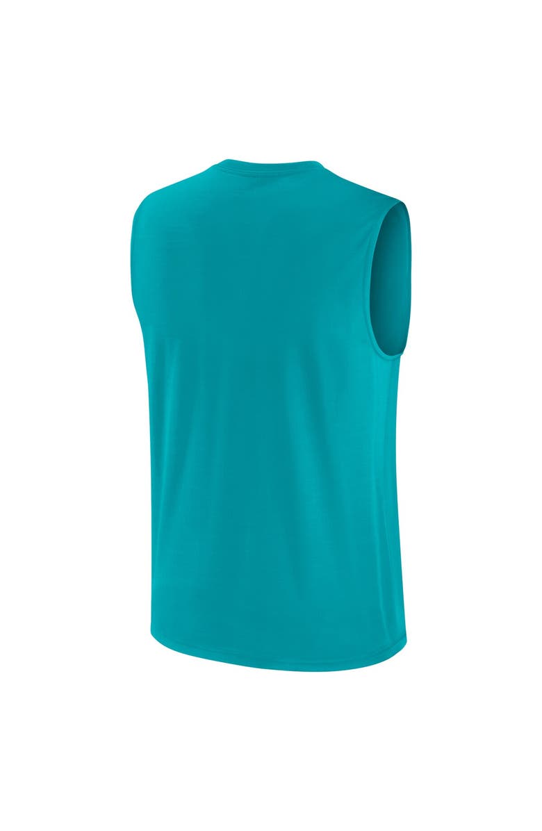 Nike Men's Nike Aqua Miami Dolphins Muscle Tank Top, Alternate, color,