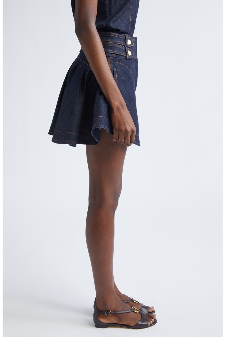 Denim Miniskirt, Alternate, color, NIGHT SKY