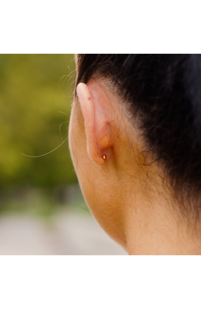 MADE BY MARY Live In Trinity Cubic Zirconia Stud Earrings, Alternate, color, 