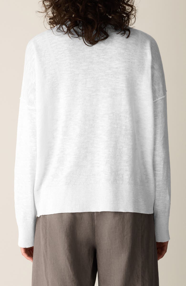 Eileen Fisher Organic Linen & Organic Cotton Crewneck Sweater, Alternate, color, 