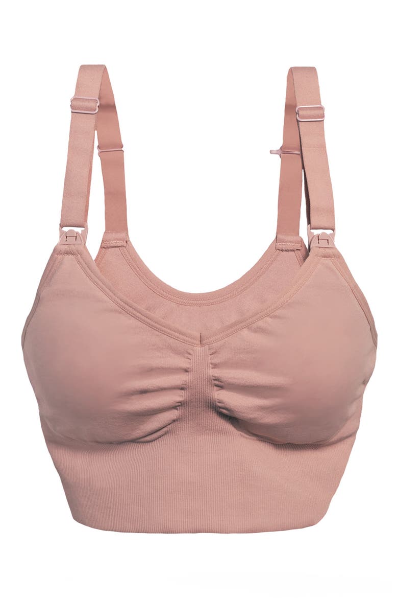 Bashful Maternity & Nursing Bra, Alternate, color, PETAL