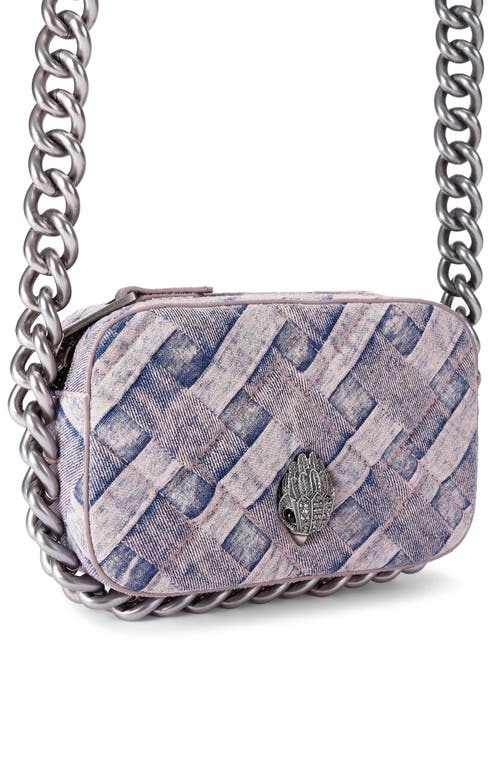 Kurt Geiger London Small Kensington Denim Camera Crossbody Bag