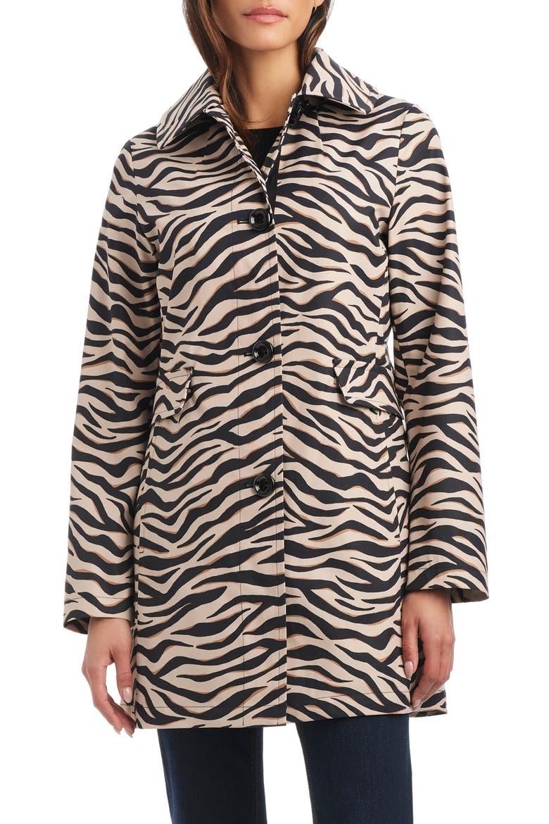 hooded water resistant a-line trench coat (Women) | Nordstromrack