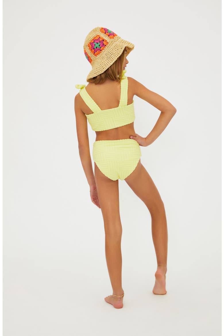 Kids' Little Stella Two-Piece Swimsuit, Alternate, color, CITRINE CRUSH