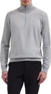 Bugatchi Fred Quarter Zip Merino Wool Sweater