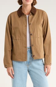 Thread & Supply Corduroy Collar Cotton Barn Jacket