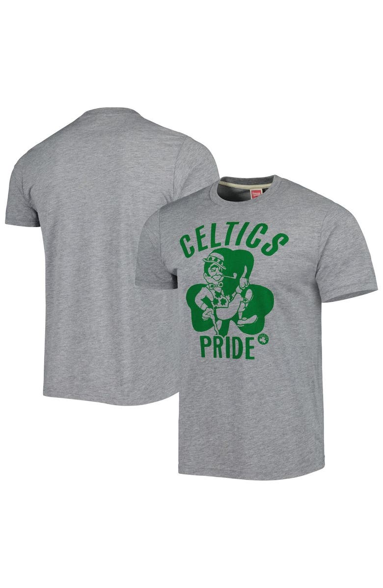 Homage Unisex Homage Heather Gray Boston Celtics Hometown Hyper Local Tri-Blend T-Shirt, Main, color, Heather Gray