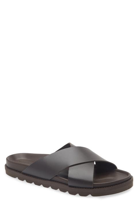 Braga Cross Strap Slide Sandal