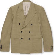 Fortela Double Breasted Linen Concord Jacket