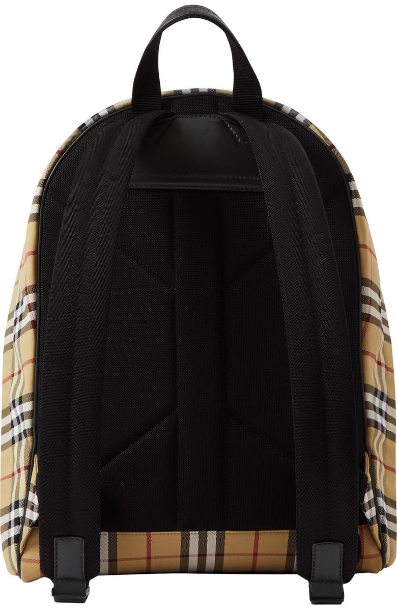 Burberry Jett Check Canvas Backpack, Alternate, color,