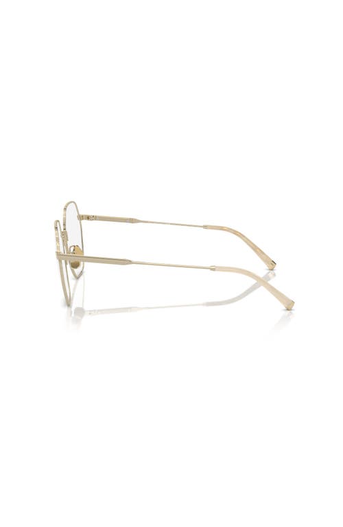 Brunello Cucinelli 55mm Irregular Optical Glasses In Gold