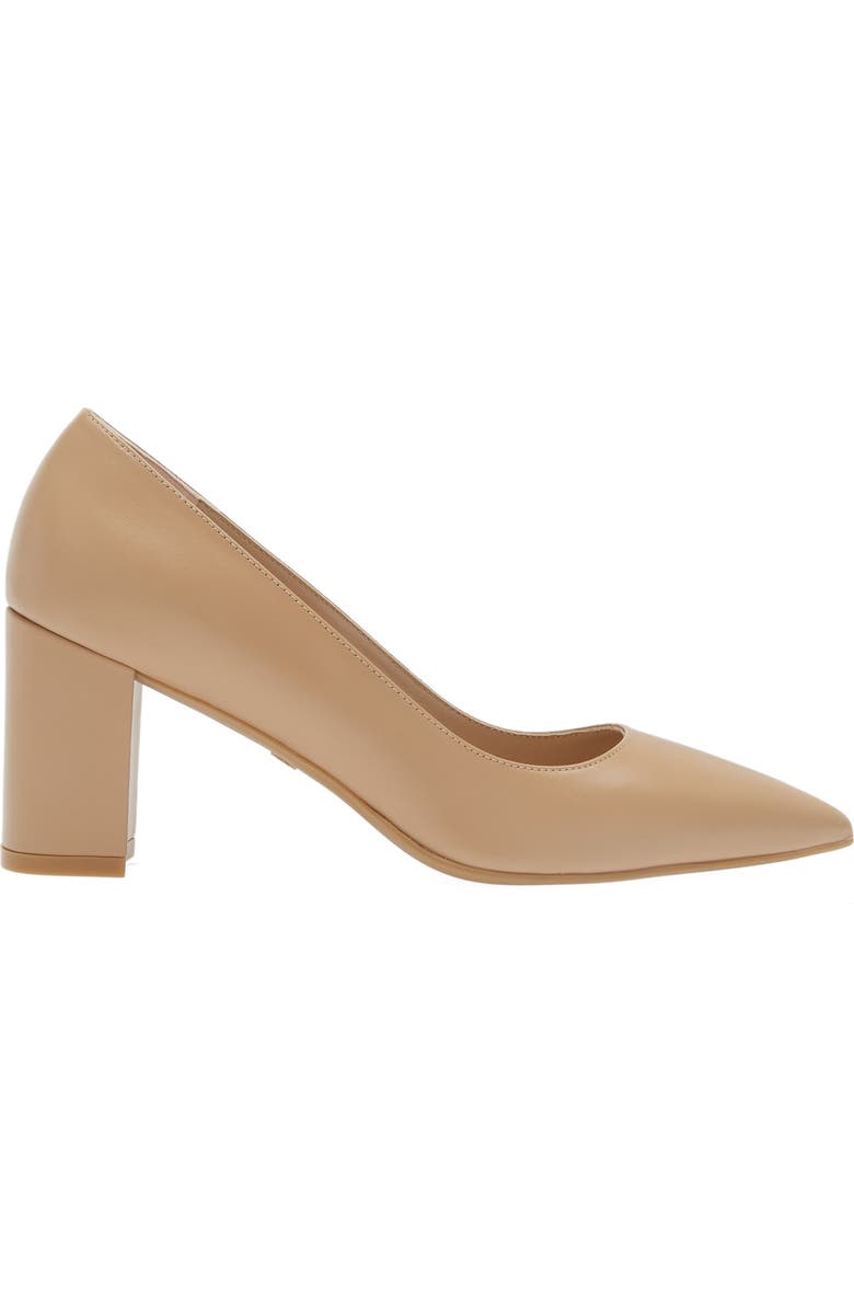 Stuart Weitzman Linsi 75 Block Pump, Alternate, color, Adobe