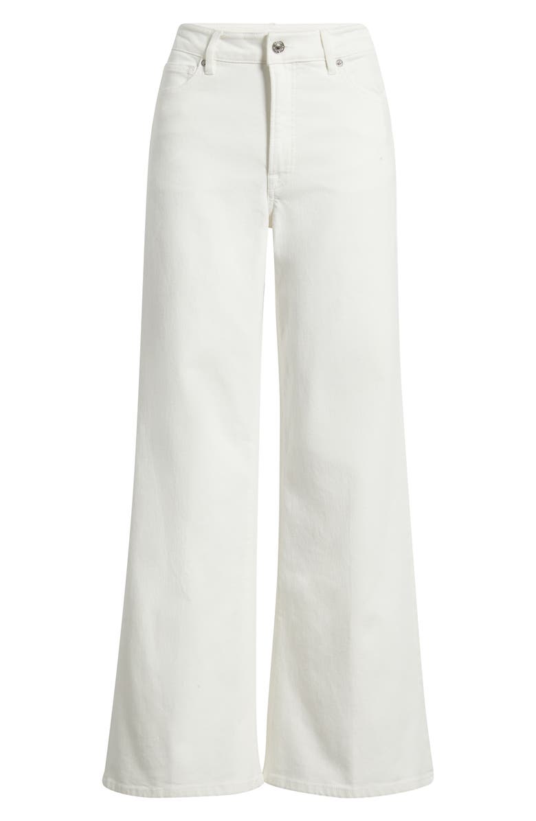 Good American Good Waist Palazzo Jeans, Alternate, color, White001