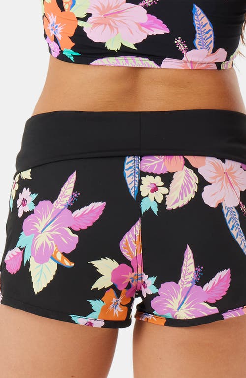 Roxy Endless Summer Cover-up Shorts In Black Multi