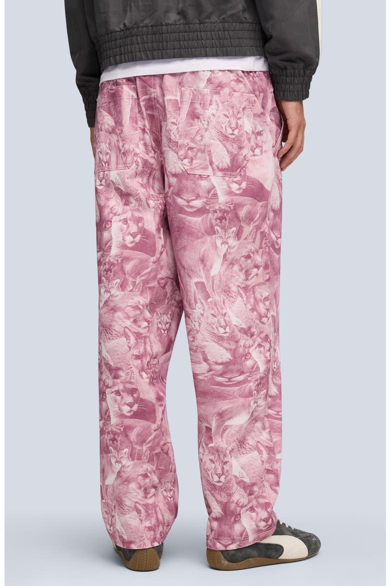 Special Items Allover Cat Print Drawstring Pants, Alternate, color, POISED PINK