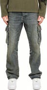 PURPLE BRAND Vintage Wash Cargo Jeans