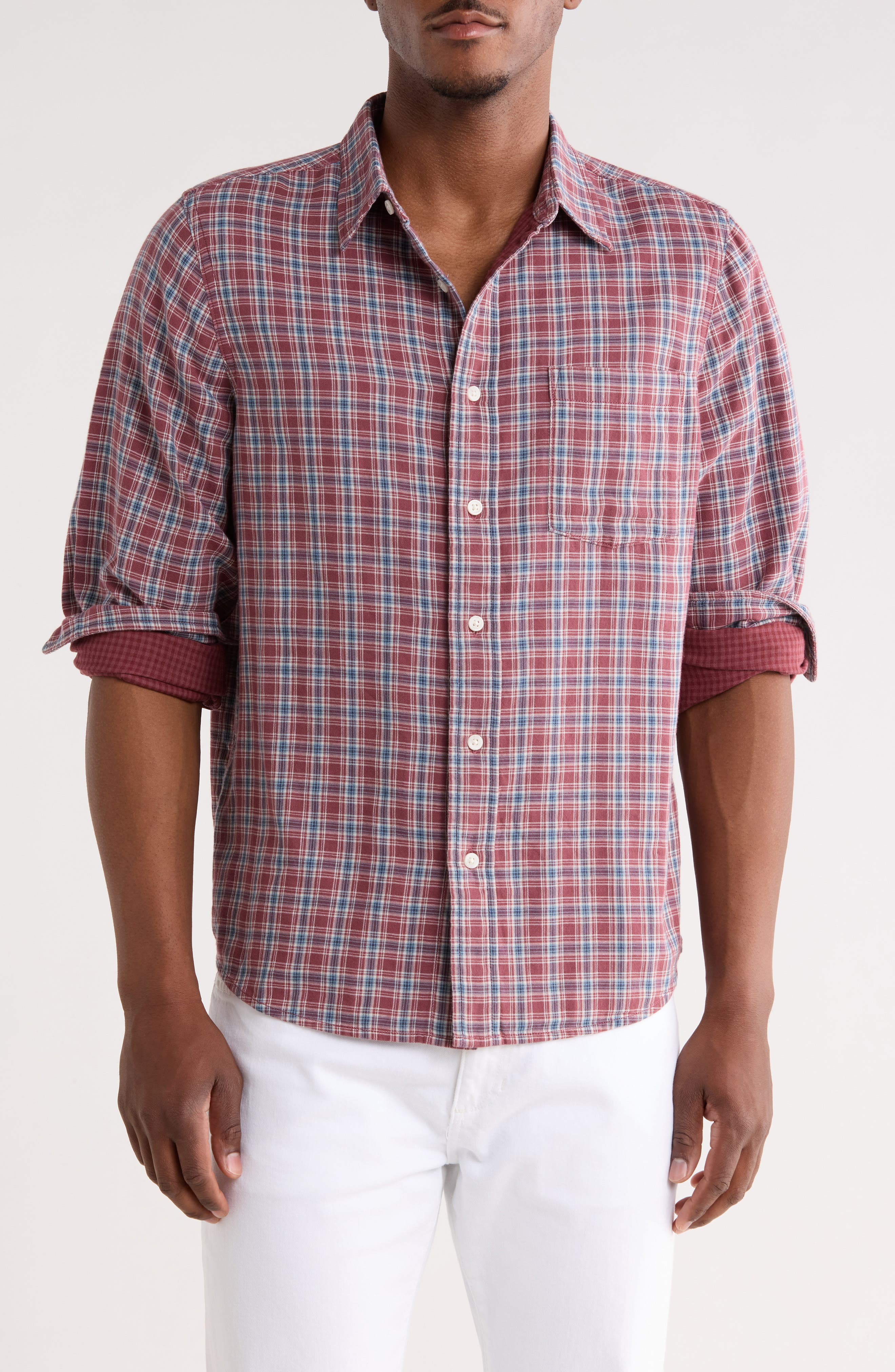 BURGUNDY SPENCER PLAID