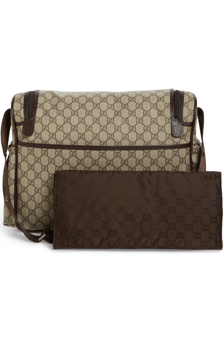 Gucci Double G Logo Diaper Bag, Alternate, color,