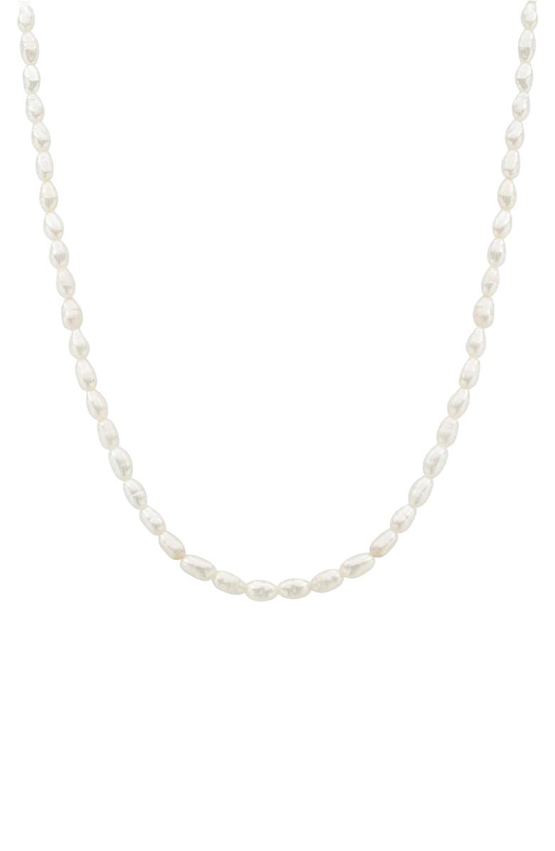 Bearfruit Jewelry 14k Gold Plated Memories Base Pearl Necklace Holiday Gift Idea, Main, color, Gold