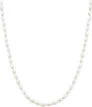 Bearfruit Jewelry 14k Gold Plated Memories Base Pearl Necklace Minimalist Piece