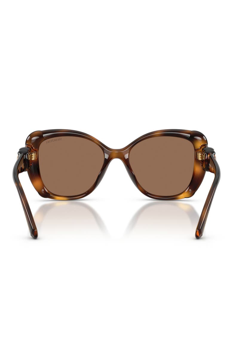 53mm Butterfly Sunglasses, Alternate, color, HAVANA / DARK BROWN
