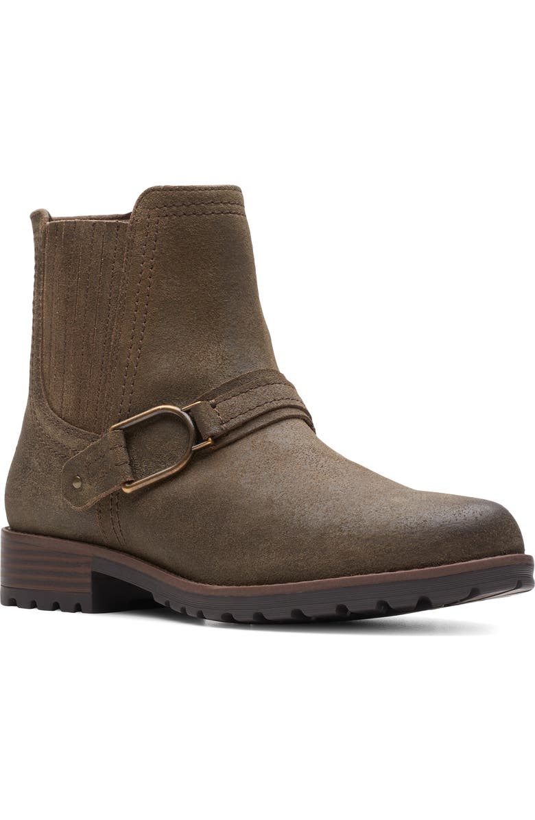 Clarks<sup>®</sup> Aspra Buckle Ankle Bootie, Main, color,