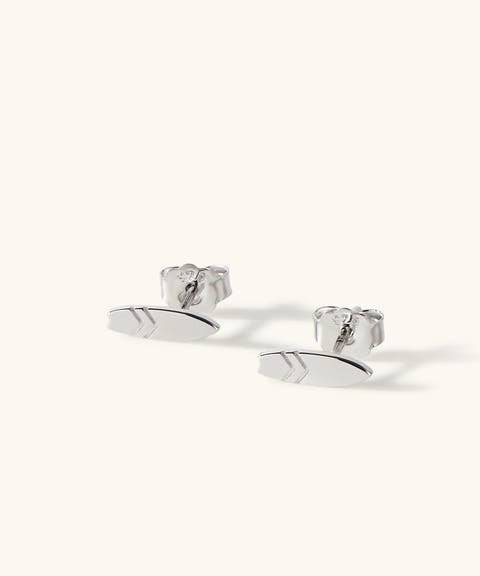 The Waxed Stud Earrings