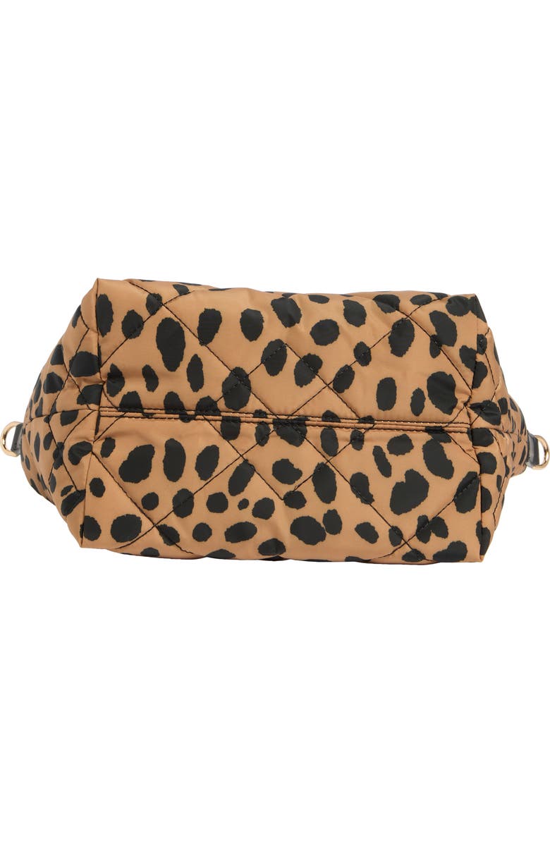 Marc Jacobs Mini Cheetah Print Quilted Nylon Tote, Alternate, color, Brown/ Black Multi