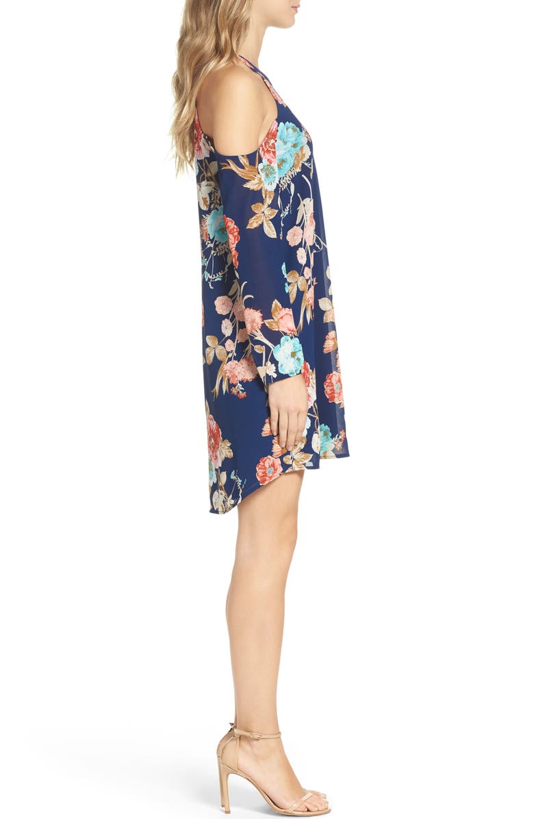 Charles Henry Cold Shoulder Dress, Alternate, color,