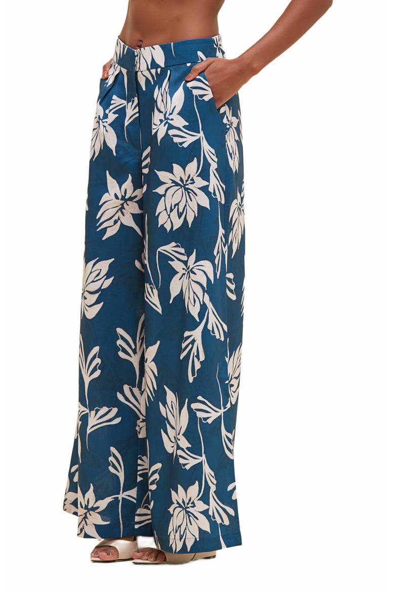 Artichoke Wide Leg Pant, Alternate, color, DARK BLUE