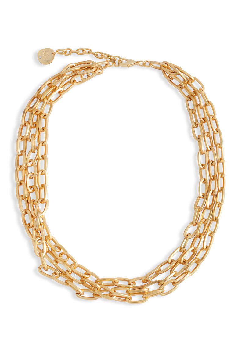 Layered Chain Necklace, Main, color, GOLD