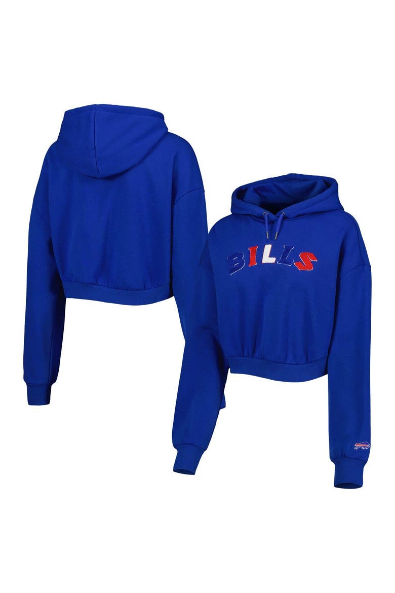 Women's The Wild Collective Royal Buffalo Bills Cropped Pullover Hoodie, Main, color, Royal